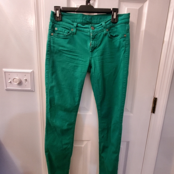 7 For All Mankind Denim - Kelly Green for all mankind jeans